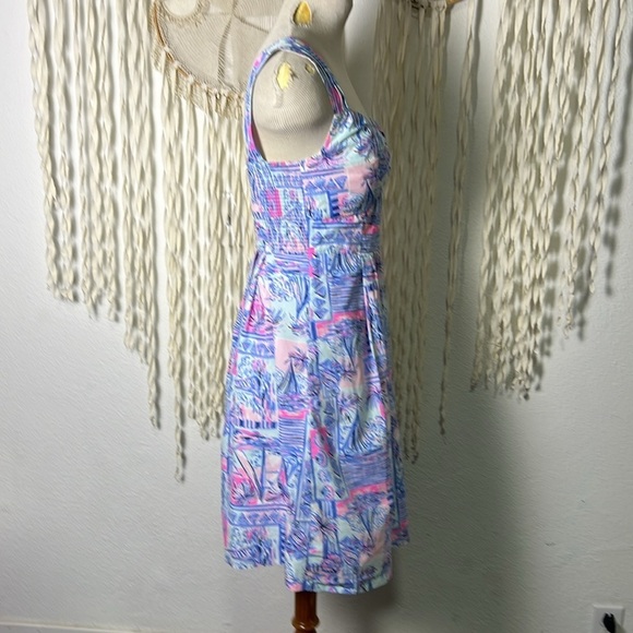 Lilly Pulitzer Cyndi Dress in Whisper Blue Yeah Bouy Size 2 - Picture 2 of 15